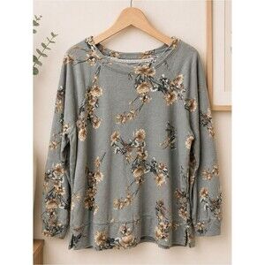 Maurice’s Women’s Floral‎ Crew Neck Pullover Top Size 2